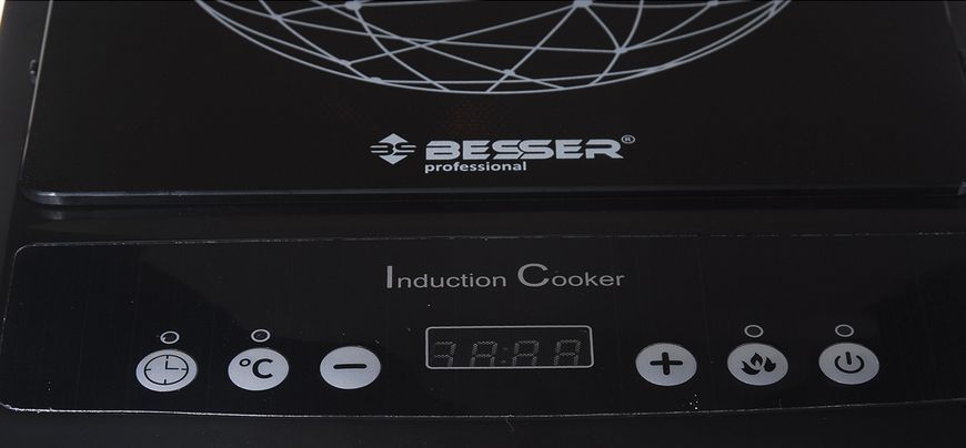Индукционная плита электрическая BESSER 2000 Вт (10213) Стеклокерамическая 10213 фото