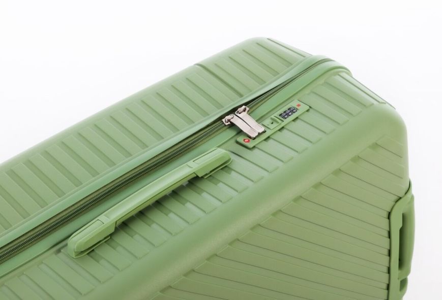 Дорожні валізи 3 штуки Travel World 36983L-GR Green на колесах з кодовим замком R36983-GR фото