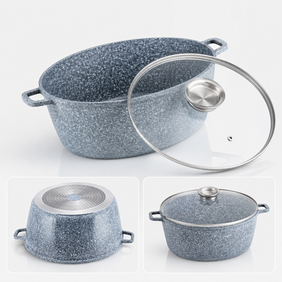 Велика каструля-казан Edenberg EB-8031 10 л/32 см з кришкою та антипригарним покриттям EB-8031 фото