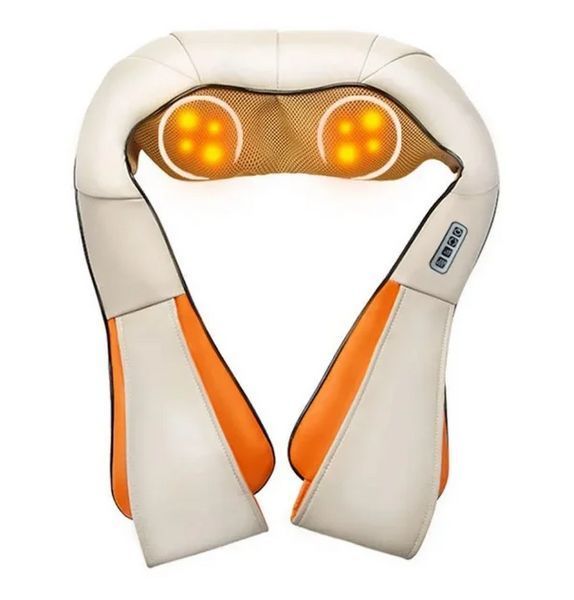 Роликовий масажер для тіла з підігрівом Shiatsu Massager of Neck Kneading WM-003 фото