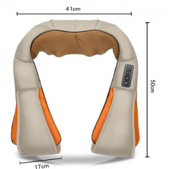 Роликовий масажер для тіла з підігрівом Shiatsu Massager of Neck Kneading WM-003 фото