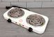Двухконфорочная электрическая плита переносная SHot Plate JX-2020B 2000W / Спиральная электроплитка настольная JX-2020B фото 4