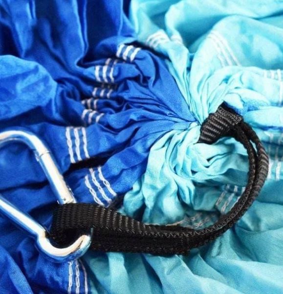 Туристичний гамак з москітною сіткою HAMMOCK NET BLUE GR-3980 фото