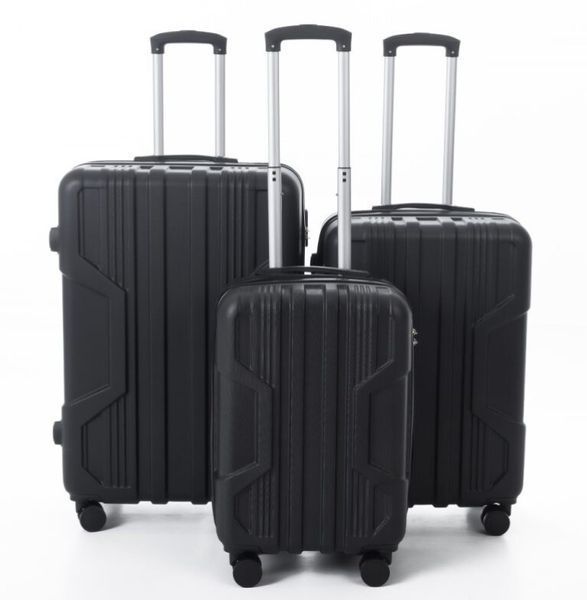 Комплект валіз 3 в 1 Travel World R33423-BL чорний з ABS-пластику для подорожей R33423-BL фото