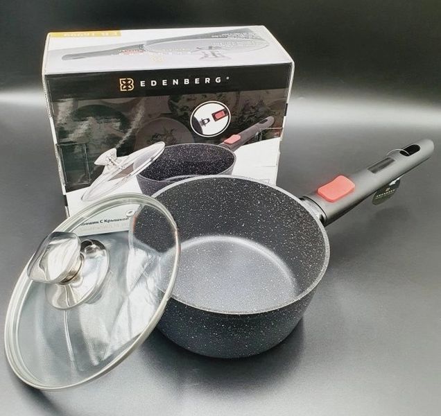 Ковшик 2,5 л (20 см) Edenberg EB-17000 с крышкой, антипригарное покрытие, съемные ручки, для всех плит EB-17000 фото