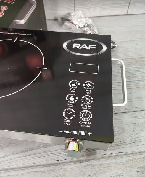 Інфрачервона одноконфоркова плита RAF 8003 (3500W) Електро плита 1 конфорка для всіх типів посуду 8003 фото