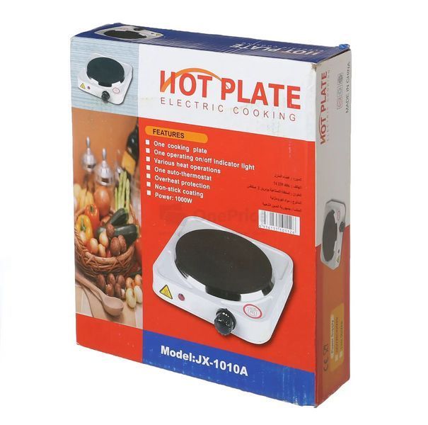 Одноконфорочная электрическая плита переносная Hot Plate JX-1010A / Дисковая электроплитка настольная JX-1010A фото