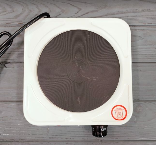 Одноконфорочная электрическая плита переносная Hot Plate JX-1010A / Дисковая электроплитка настольная JX-1010A фото