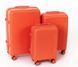 Комплект валіз 3 в 1 Travel World 36983-OR Orange з поліпропілену на колесах R36983-OR фото 3