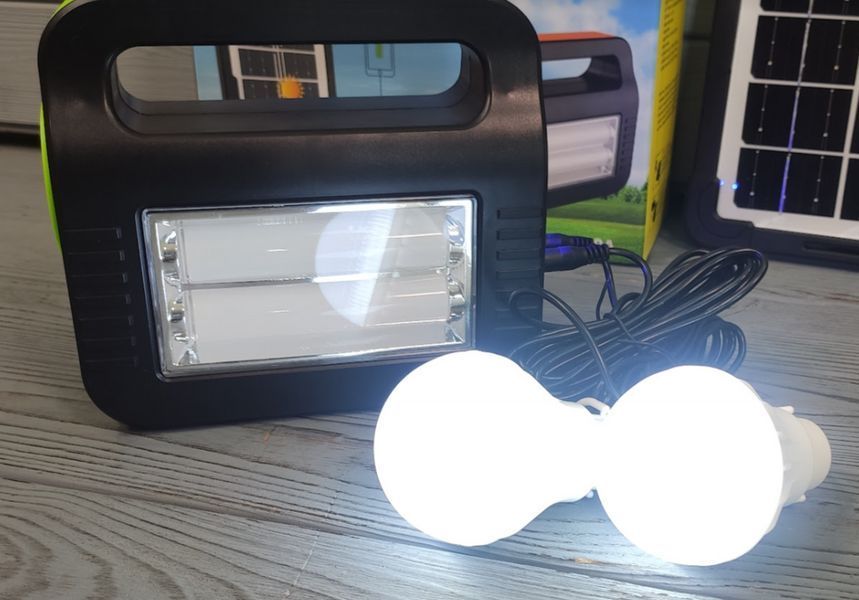 Солнечная станция / Фонарь-светильник аккумуляторный с PowerBank + 2 лампочки COBA CB-999A CB-999A фото