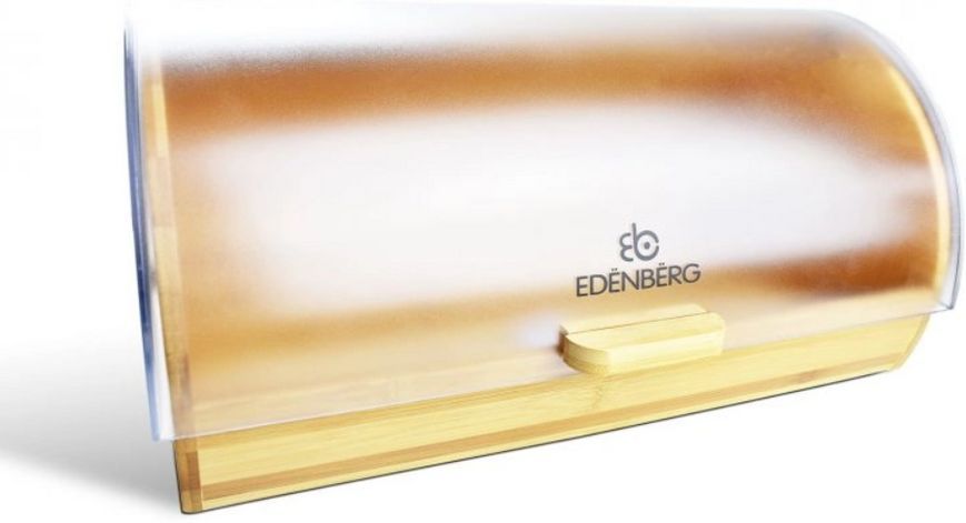 Хлібниця бамбукова з пластиковою кришкою Edenberg EB-082 / Хлібниця з обертовою кришкою EB-082 фото