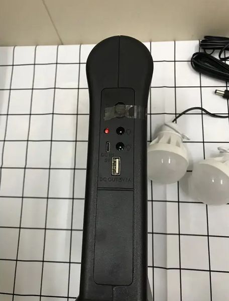 Фонарь кемпинговый с функцией Power Bank и солнечной панелью + 2 лампочки CL-12 / Мощный фонарик аварийный CL-12 фото