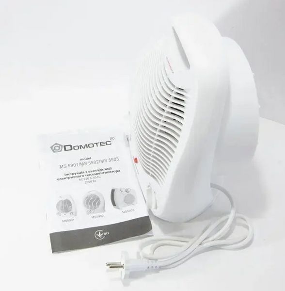 Тепловентилятор &mdash; дуйка Domotec MS-5901 2000 Вт/ Обігрівач електричний MS-5901 фото