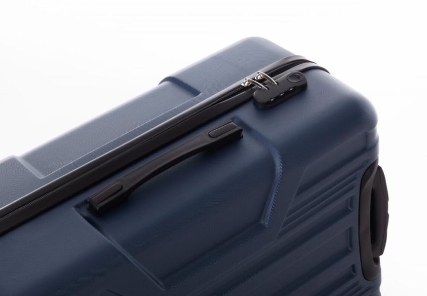 Средний дорожный чемодан ABS-пластик Travel World R33423M-DB (Dark blue/Темно-синий) на колёсах на колёсах R33423M-DB фото