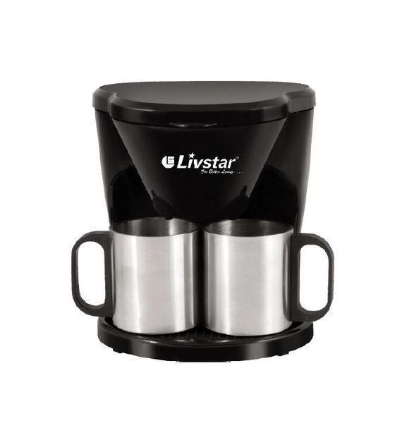 Кофеварка капельная Livstar LSU-1189 + 2 чашки (Нержавеющая Сталь) 650 Вт / Кофемашина LSU-1189 фото