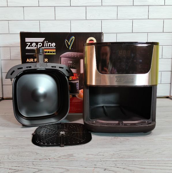 Аерофритюрница Zepline ZP-092 8л 3000W / Безмаслянная электрическая фритюрница ZP-092 фото