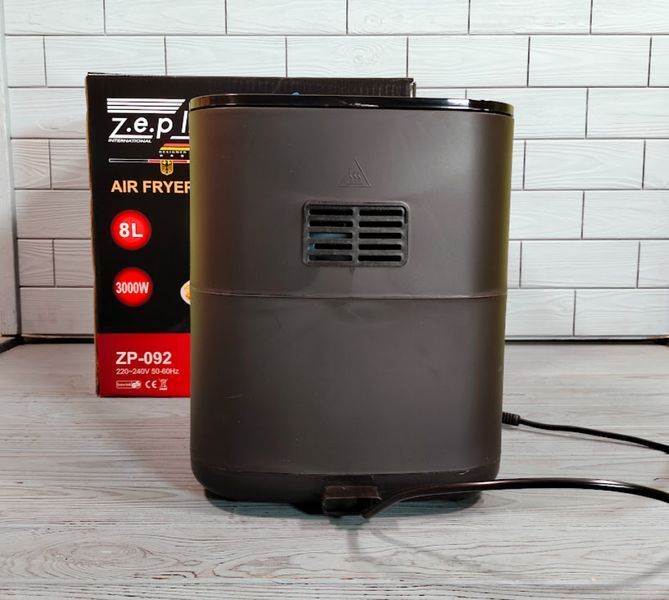 Аерофритюрница Zepline ZP-092 8л 3000W / Безмаслянная электрическая фритюрница ZP-092 фото