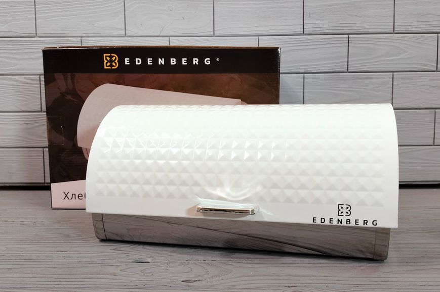 Хлебница Edenberg EB-132 из нержавеющей стали с вращающейся крышкой EB-132 фото