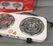 Двухконфорочная электрическая плита переносная A-Plus AP-2102W / Спиральная электроплитка настольная AP-2102W фото 4