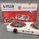 Двухконфорочная электрическая плита переносная A-Plus AP-2102W / Спиральная электроплитка настольная AP-2102W фото 3