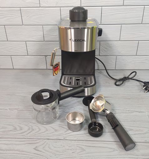 Кофемашина с капучинатором Lexical LEM-0601 | 800W Кофеварка Espresso LEM-0601 фото