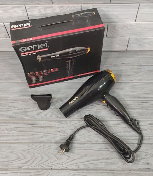 Фен для волос GEMEI GM-1765 2.8кВт АС GM-1765 фото