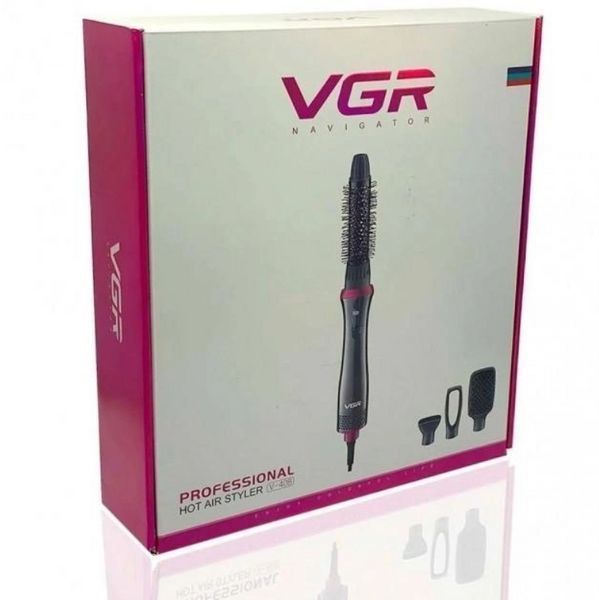 Профессиональный фен-стайлер для волос VGR V-408 4в1 700W / Фен-расческа V-408 фото