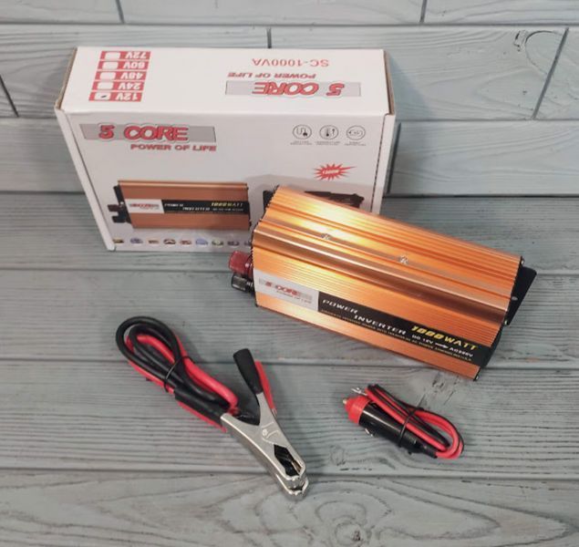 Преобразователь напряжения 12V-220V 1000W / Инвертор автомобильный 1000W 12V UN-3054 (work 660W) UN-3054 фото