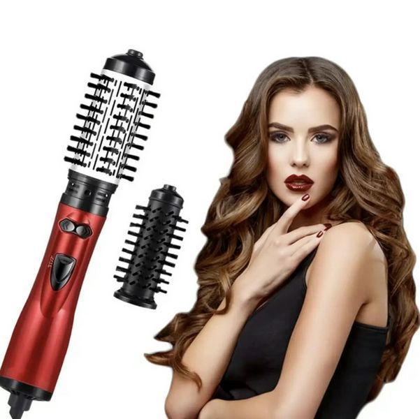 Фен-гребінець з обертовою насадкою 2в1 XR-8812 800W/Фен-браш для укладання волосся XR-8812 фото