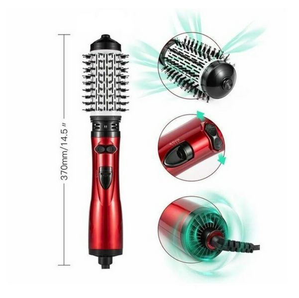Фен-гребінець з обертовою насадкою 2в1 XR-8812 800W/Фен-браш для укладання волосся XR-8812 фото